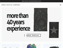 Tablet Screenshot of anzatextile.com